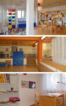 Das Spielzimmer und die Turnhalle der Landgräflichen Stiftung
